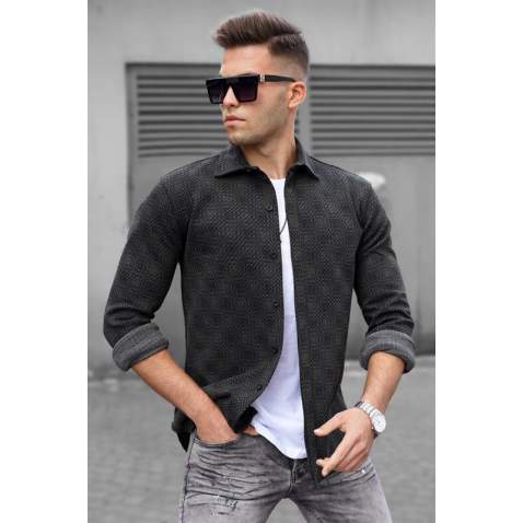 Madmext Men Anthracite Shirt 5516 - Antrasit