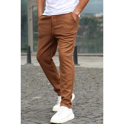 Brown Relaxed Fit Jogger Trousers T5480 - Kahverengi