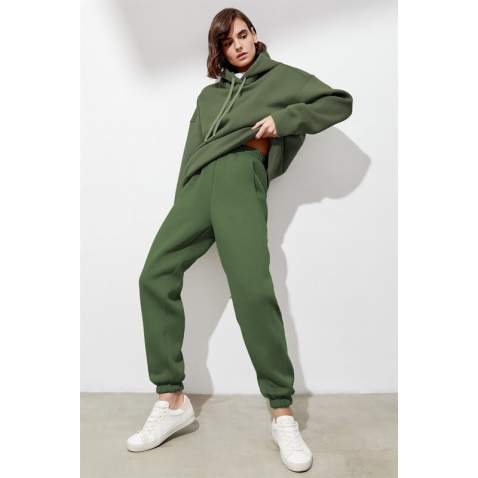 Mad Girls Khaki Sweatpants MG1353 - Haki