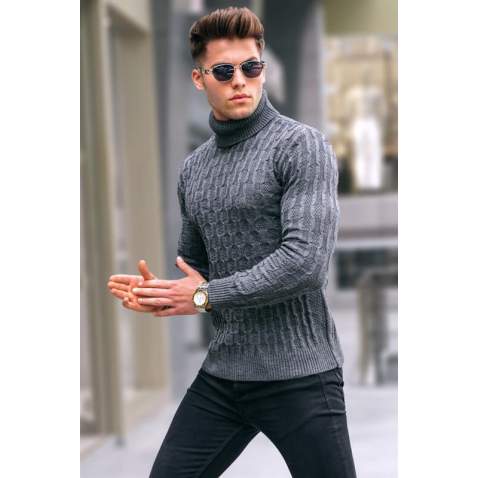 Anthracite Knitwear Sweater 5759 - Antrasit