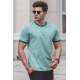 Madmext Men Printed Almond Green T-shirt 5255 - Çağla yeşili