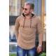 Madmext Basic Camel Kapşonlu Sweatshirt 4153 - Camel