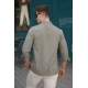 Men Khaki Linen Shirt 5548 - Haki