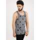 Madmext Men Printed Anthracite Vest 2303 - Antrasit