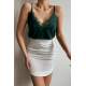 Mad Girls White Mini Skirt MG1439 - Beyaz