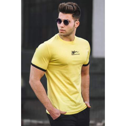 Madmext Men Yellow T-shirt 5200 - Sarı