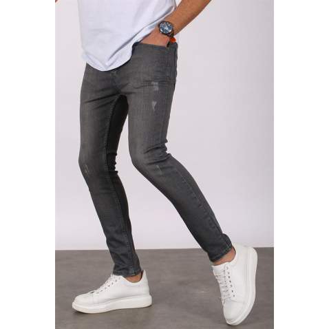 Madmext Dark Grey Slim Fit Jean Mdx9041 - Füme