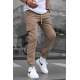 Men Camel Cargo Trousers 5647 - Camel