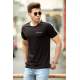 Madmext Black Basic T-shirt for Men 4513 - Siyah