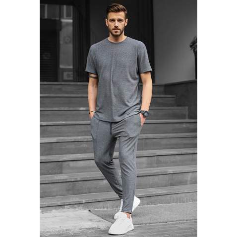 Men Smoke Gray Tracksuit - Füme