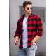 Madmext Men Plaid Red Shirt 4664 - Kırmızı