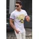 Madmext Men White T-shirt 5201 - Beyaz