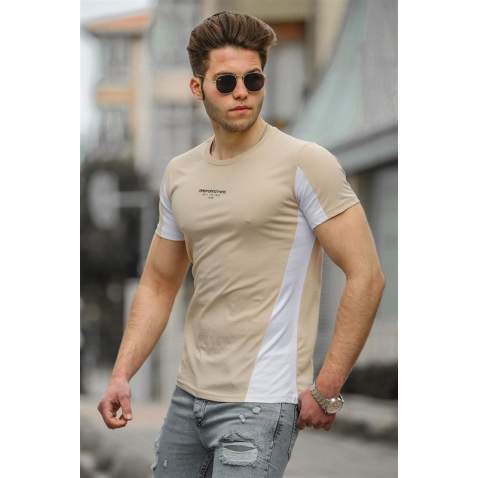 Madmext Camel T-shirt for Men 4542 - Camel