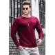 Madmext Men Maroon Sweater 4912 - Bordo