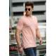 Madmext Soft Pink T-shirt for Men 4103 - Pudra