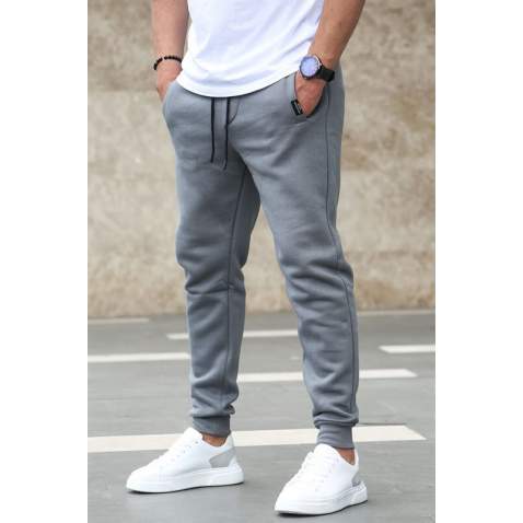 Madmext Men Plain Anthracite Sweatpants 4210 - Antrasit