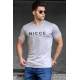 Madmext Men Printed Gray T-shirt 4963 - Gri