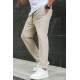 Beige Basic Jogger Trousers 5465 - Bej