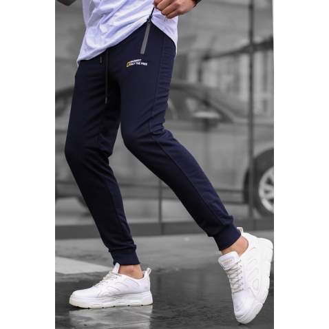 Madmext Men Plain Navy Blue Sweatpants 5436 - Lacivert