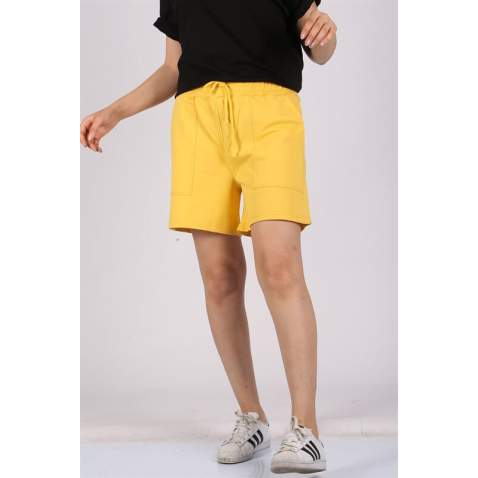 Mad Girls Yellow Shorts MG1185 - Sarı