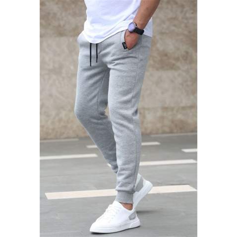 Madmext Men Basic Gray Sweatpants 4210 - Gri