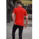 Men Red Polo T-Shirt 5867 - Kırmızı