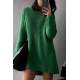 Mad Girls Oversize Green Sweater MG1344 - Yeşil