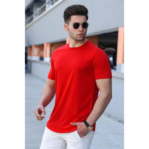 Madmext Men Red T-shirt 4951 - Kırmızı