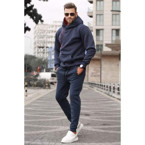 Madmext Navy Blue Tracksuit For Men 5634 - Lacivert