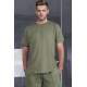 Madmext Men Khaki T-shirt 5194 - Haki