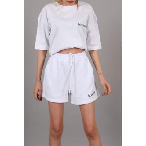 Mad Girls White Shorts Outfit MG1410 - Beyaz