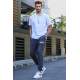 Men White Basic T-Shirt Tracksuit 5780 - Beyaz