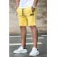 Madmext Yellow Zipper Detailed Shorts 4226 - Sarı