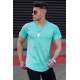 Madmext Turquoise Basic T-shirt for Men 4484 - Turkuaz