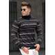 Madmext Men Turtleneck Black Knitted Sweater 5170 - Siyah