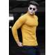 Madmext Mustard Turtleneck Jumper 4659 - Hardal