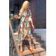 Women Desgined Turquoise Long Dress MG1515 - Turkuaz