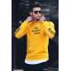 Madmext Men Hoodie Yellow Sweatshirt 2877 - Sarı