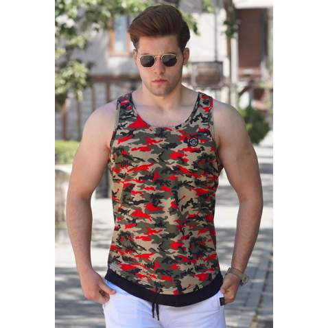 Madmext Men Camouflage Vest 4617 - Kamuflaj