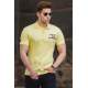 Madmext Men Yellow Polo T-shirt 5247 - Sarı