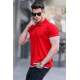 Men Basic Red Polo T-Shirt 5885 - Kırmızı