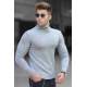 Madmext Men Turtleneck Gray Sweater 4656 - Gri