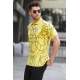 Men Designed Yellow Polo T-Shirt 5873 - Sarı