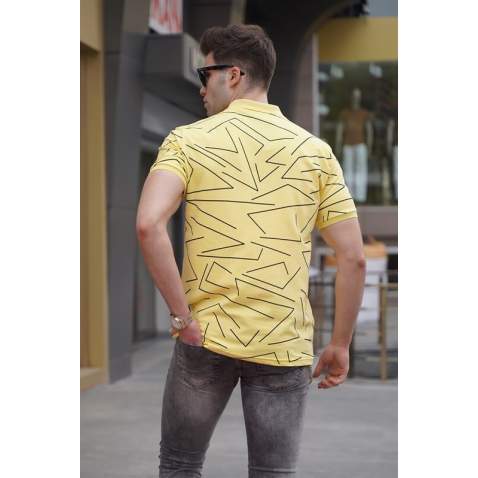 Madmext Men Yellow Polo T-Shirt 5817 - Sarı