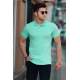 Madmext Turquoise Basic T-shirt for Men 4550 - Turkuaz