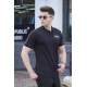 Men Black Polo T-Shirt - Siyah