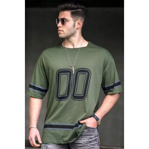 Madmext Men Khaki T-shirt 4974 - Haki