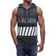 Madmext Men Smoke Gray Tank Top Hoodie 2858 - Füme