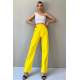 Mad Girls Yellow Palazzo Jeans Mg1189 - Sarı