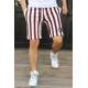 Madmext Black Striped Capri for Men 2915 - Siyah